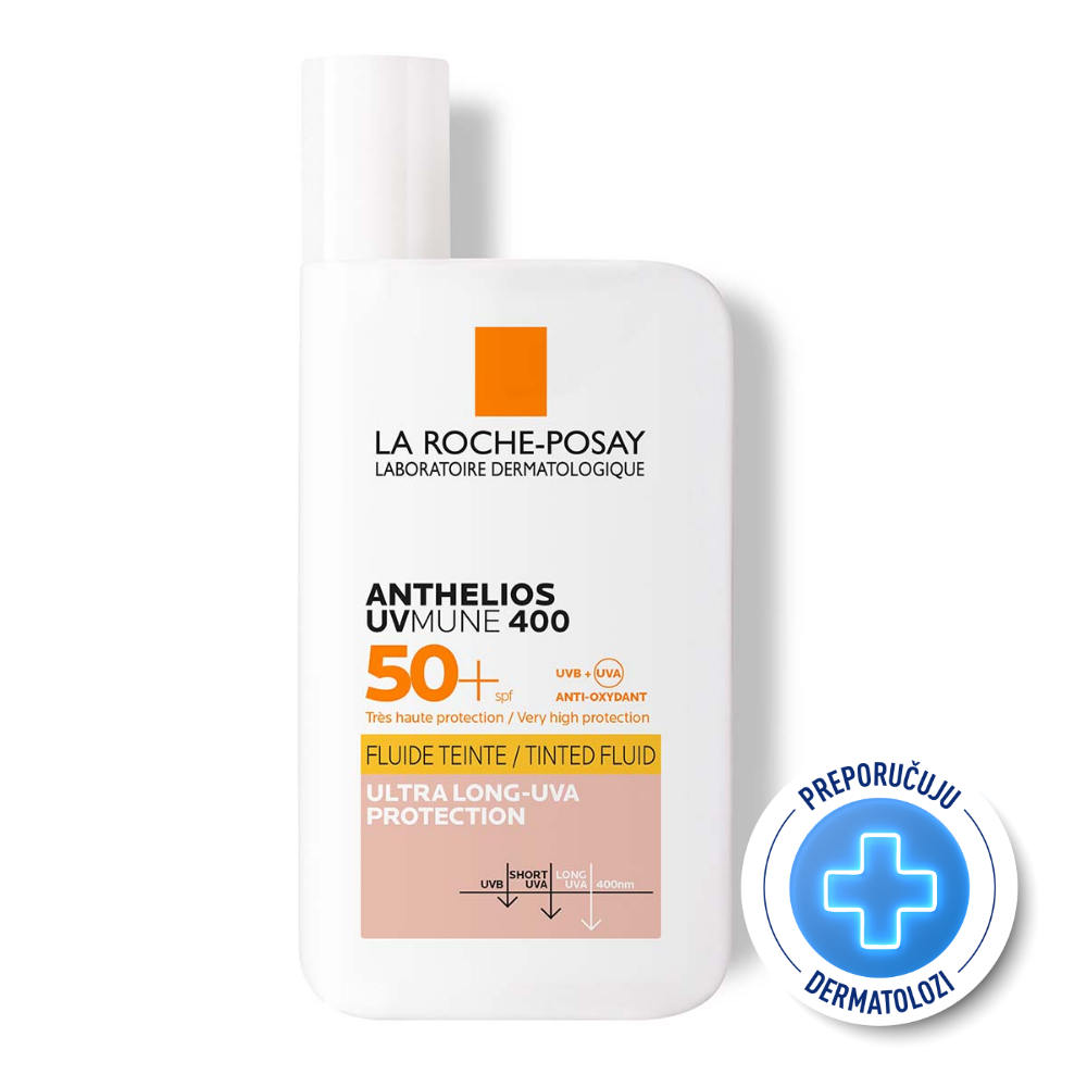 La Roche-Posay Anthelios UVMune 400 tonirani fluid SPF50+ 50 ml