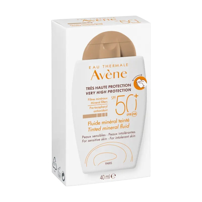 Avene Mineralni fluid tonirani SPF 50+ 40 ml