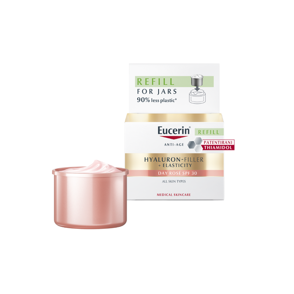 Eucerin Hyaluron-Filler + Elasticity Rose dnevna njega s SPF30 50 ml REFILL
