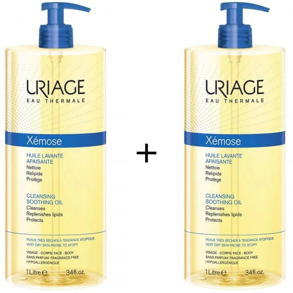 Uriage Xemose ulje za tuširanje, 1000ml 1+1