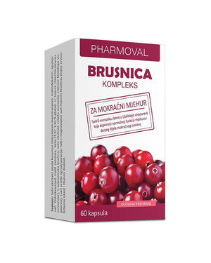 Pharmoval Brusnica kompleks 60 kapsula, dodatak prehrani