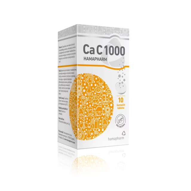 HAMAPHARM CA-C 1000 ŠUMEĆE TABLETE A10