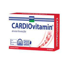 Abela Pharm Herbiko Cardiovitamin, 20 kapsula, dodatak prehrani