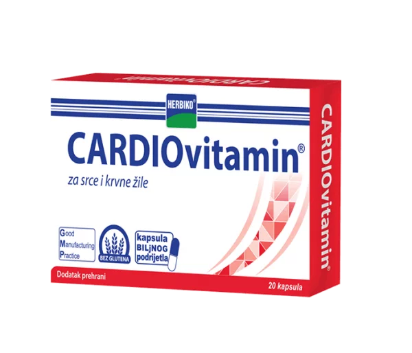 Abela Pharm Herbiko Cardiovitamin, 20 kapsula, dodatak prehrani
