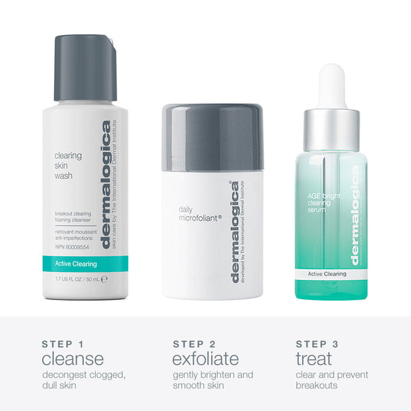DERMALOGICA Clear + Brighten kit set