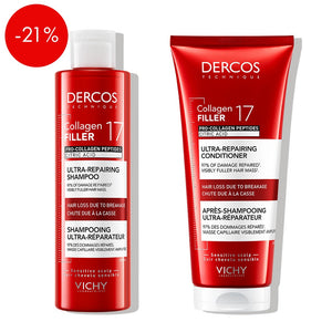 Vichy Dercos Collagen 17 Filler rutina za obnovu i jačanje oštećene kose