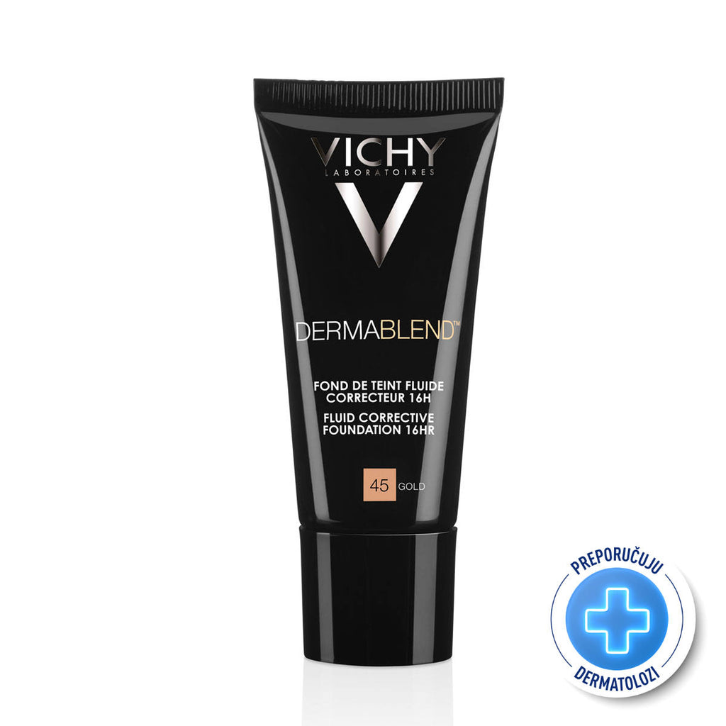 Vichy Dermablend korektivni tekući puder-nijansa 45 Gold 30 ml
