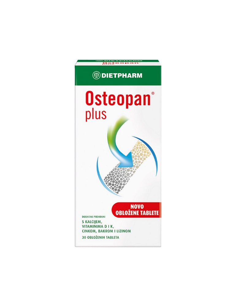 Dietpharm Osteopan Plus 30 tableta, dodatak prehrani