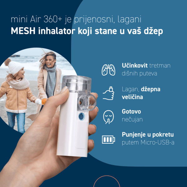 Omron inhalator Mini air 360+