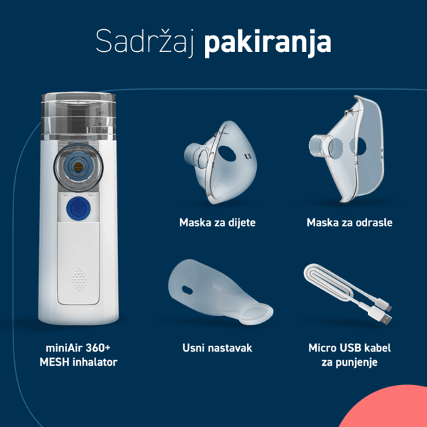 Omron inhalator Mini air 360+