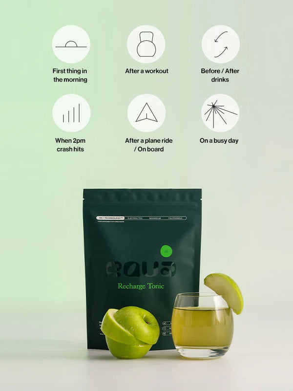 EQUA Recharge Tonic okus zelene jabuke 20 vrećica