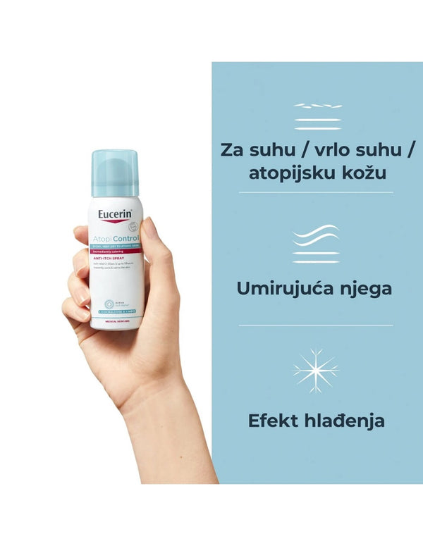 Eucerin AtopiControl sprej protiv svrbeža 50 ml