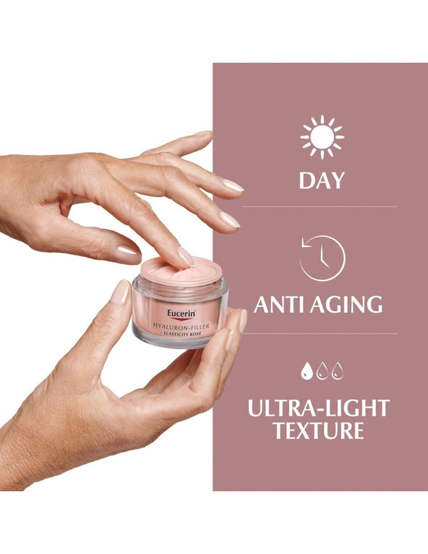 Eucerin Hyaluron-Filler + Elasticity Rose dnevna njega s SPF30 50 ml