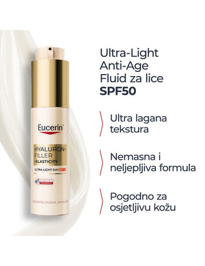 Eucerin Eucerin Hyaluron-Filler + Elasticity Ultra-light SPF50 fluid za lice 50 ml
