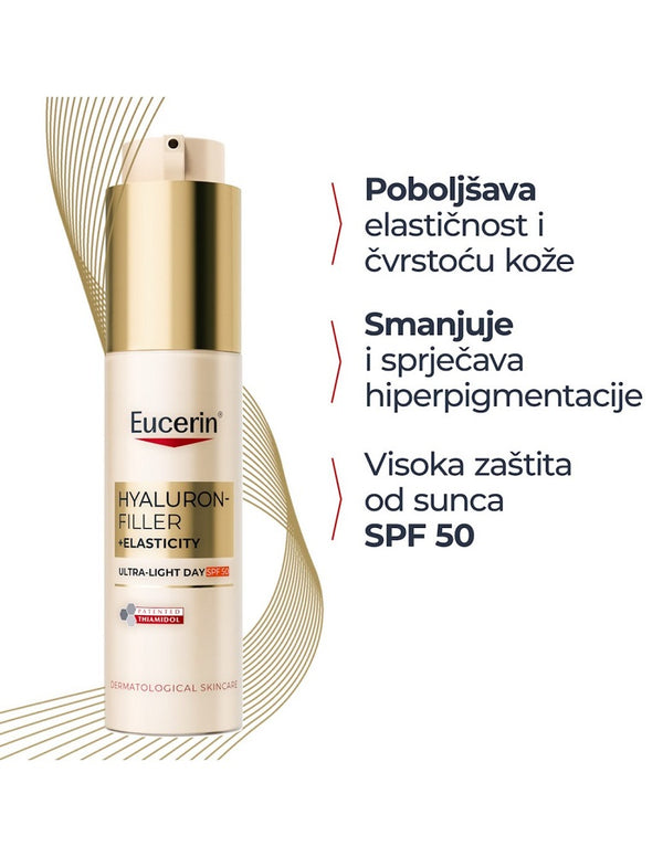 Eucerin Eucerin Hyaluron-Filler + Elasticity Ultra-light SPF50 fluid za lice 50 ml