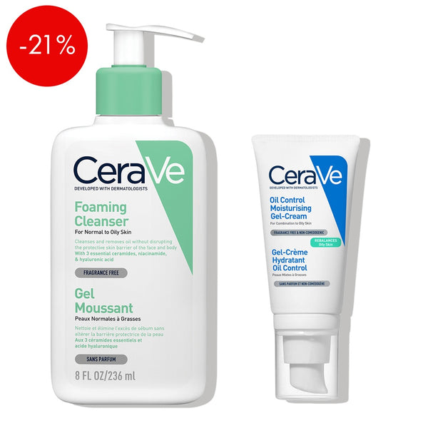 CeraVe Starter kit za masnu i mješovitu kožu (čišćenje i hidratacija)