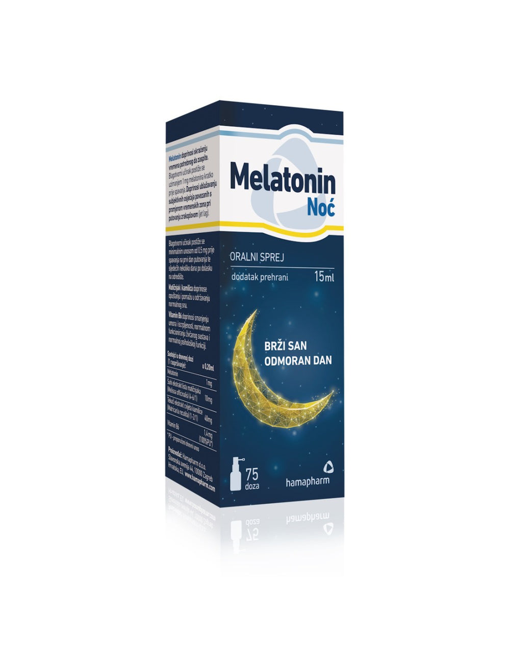 Hamapharm Melatonin Noć oralni sprej 15ml