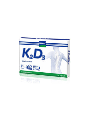 Abela Pharm Herbiko K2 D3, 20 kapsula