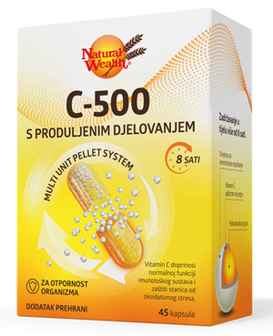 Natural Wealth C-500 s peletima sa produljenim djelovanjem 45 kapsula