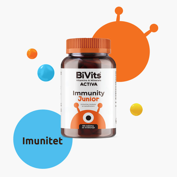BiVits Immunity Junior tablete za žvakanje 60 komada
