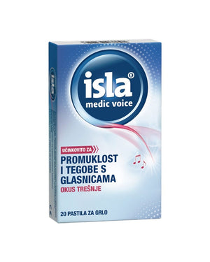 Isla Medic Acute Voice Trešnja 20 pastila, medicinski proizvod