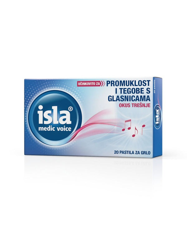 Isla Medic Acute Voice Trešnja 20 pastila, medicinski proizvod