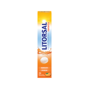 Litorsal šumeće tablete s okusom naranče 24 komada, dodatak prehrani