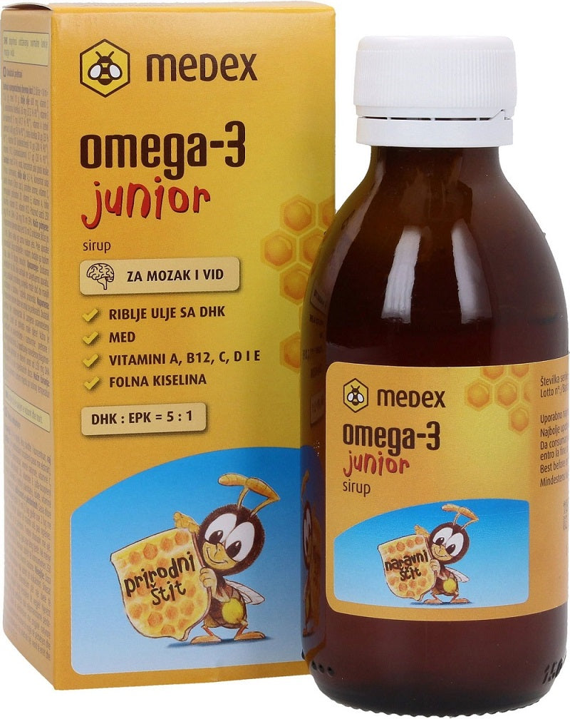 Medex Omega-3 junior sirup 140 ml