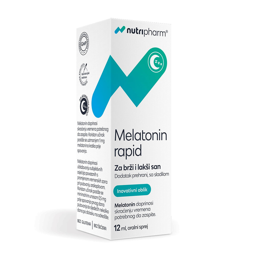 Nutripharm Melatonin rapid oralni sprej 12 ml