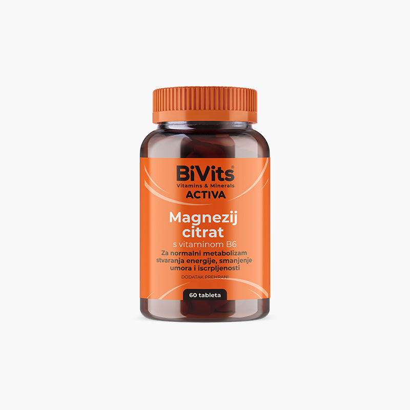 BiVits Magnezij Citrat s vitaminom B6 60 tableta