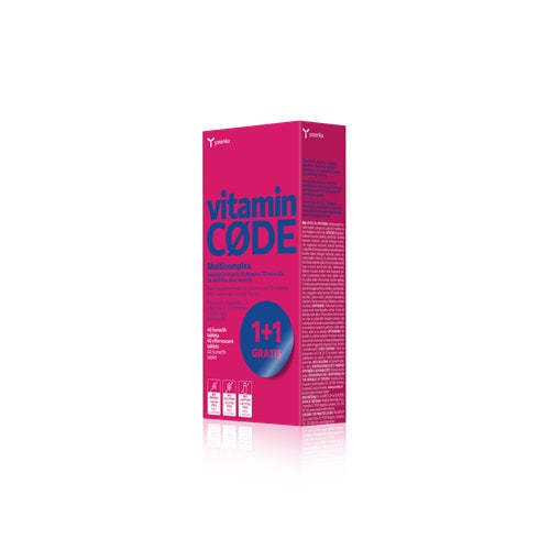 Yasenka Vitamin CODE Multicomplex 20 šumećih tableta 1+1 GRATIS