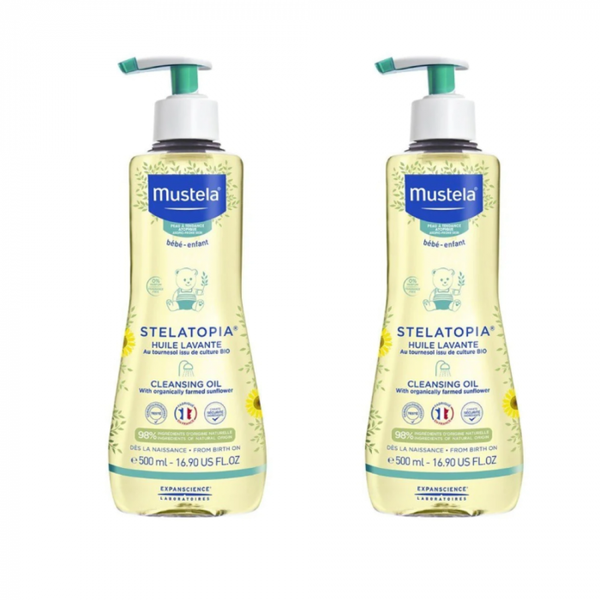 Mustela STELATOPIA® Mliječno ulje za kupanje 500 ml 1+1 GRATIS