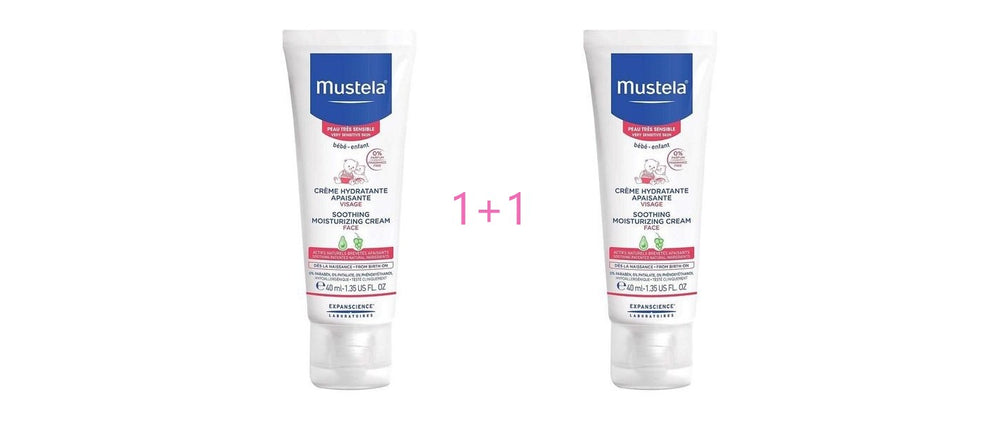 Mustela umirujuća hidratantna krema za lice 40 ml 1+1 GRATIS