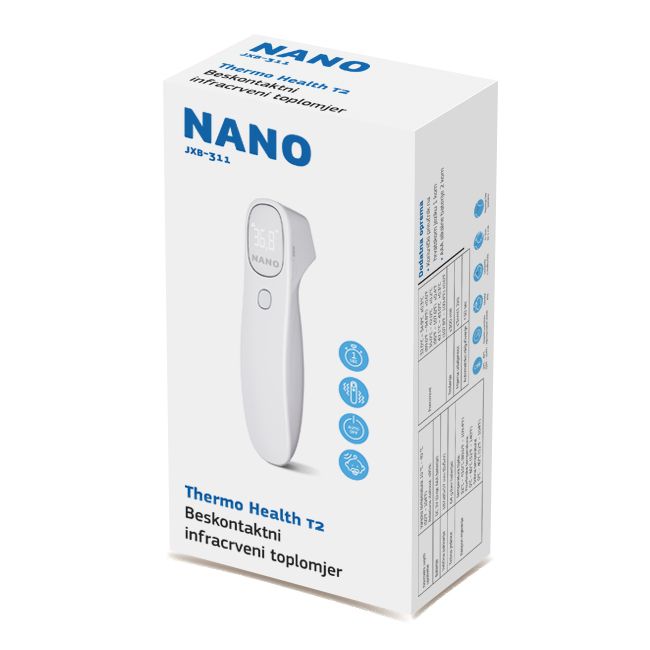 Nano Thermo Health T2 beskontaktni infracrveni toplomjer