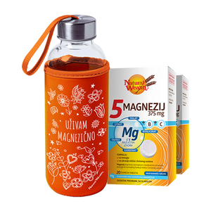 Natural Wealth 5 Magnezij 375 mg  2x20 šumećih tableta + BOCA GRATIS