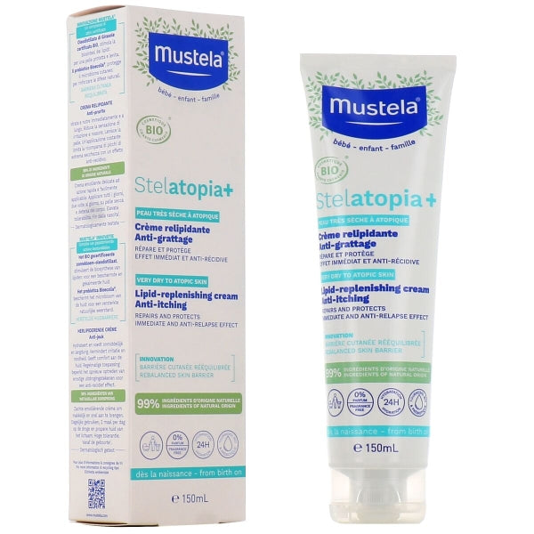 Mustela Stelatopia + obnavljajuća krema protiv svrbeža 150 ml