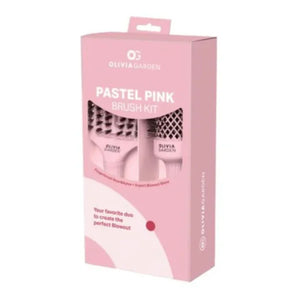 Olivia Garden pastel pink brush kit set