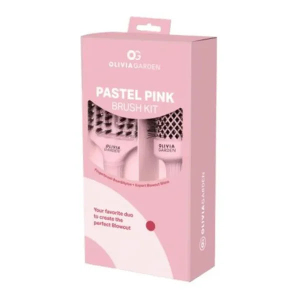Olivia Garden pastel pink brush kit set