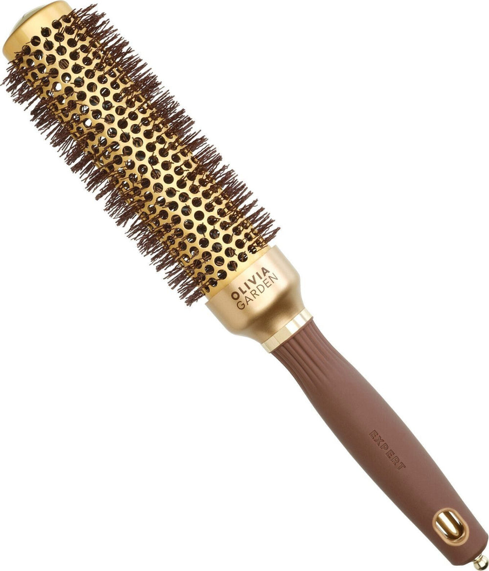 Olivia Garden Expert Blowout Shine Gold & Brown 35mm 