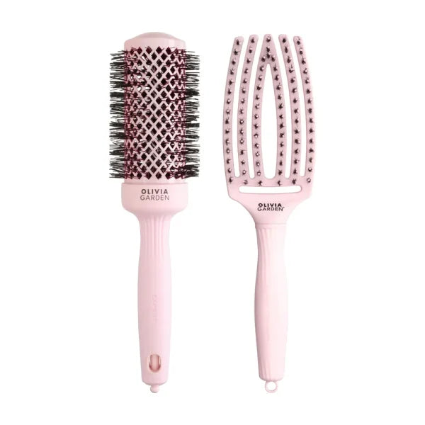 Olivia Garden pastel pink brush kit set