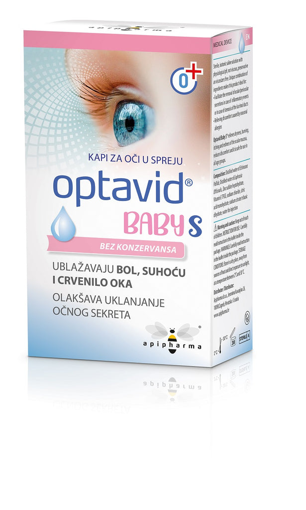 Apipharma Optavid Baby S kapi za oči u spreju 10 ml