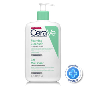 CeraVe Pjenušavi gel za čišćenje za normalnu do masnu kožu 473 ml