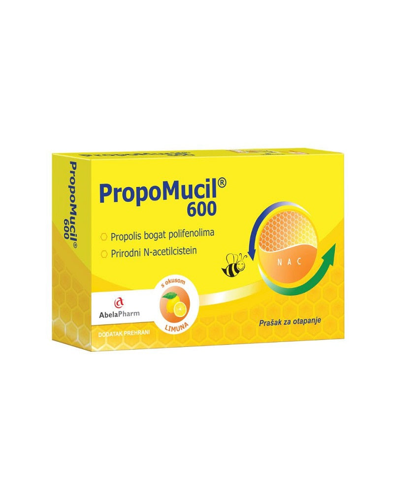 Abela Pharm PropoMucil prašak 600 mg, 5 vrećica, dodatak prehrani