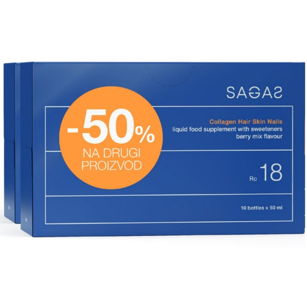 Sagas RC 18 Collagen Hair Skin Nails 50 ml 2x10 komada