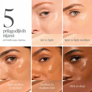 Jane Iredale Glow Fixation Sheer Tint SPF30 tonirani fluid nijansa 4- Medium to Medium Dark