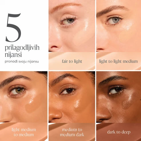 Jane Iredale Glow Fixation Sheer Tint SPF30 tonirani fluid nijansa 4- Medium to Medium Dark