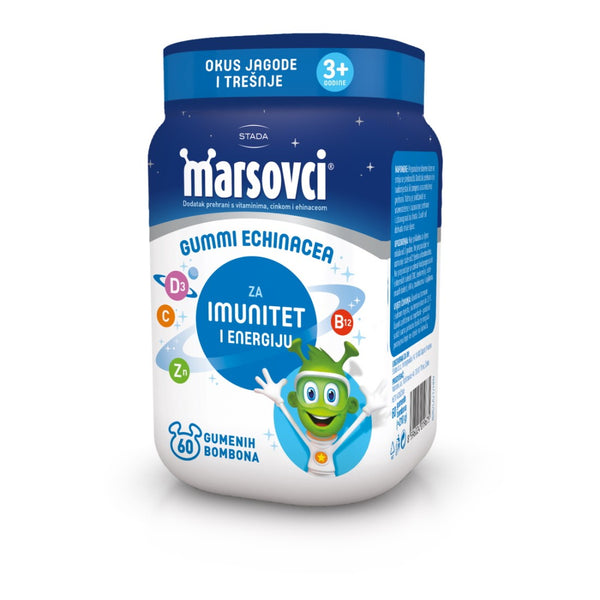 Marsovci s echinaceom 60 gumenih bombona, dodatak prehrani