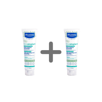 Mustela Stelatopia + obnavljajuća krema protiv svrbeža 150ml 1+1 gratis