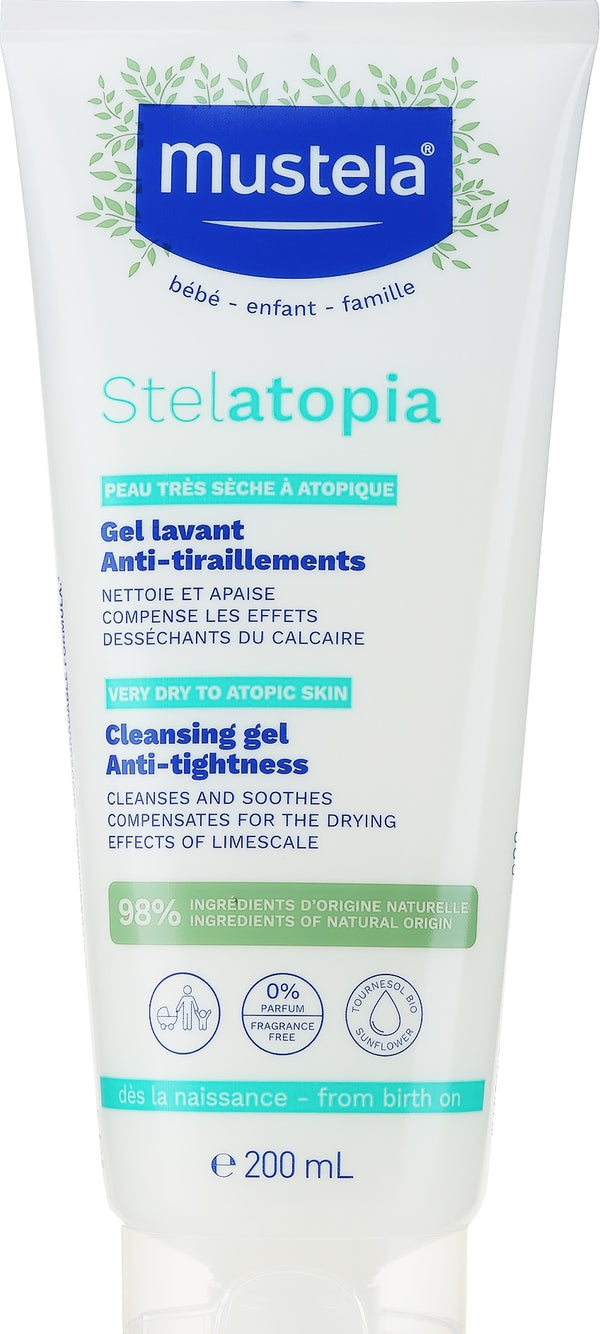 Mustela Stelatopia gel za tuširanje 200 ml