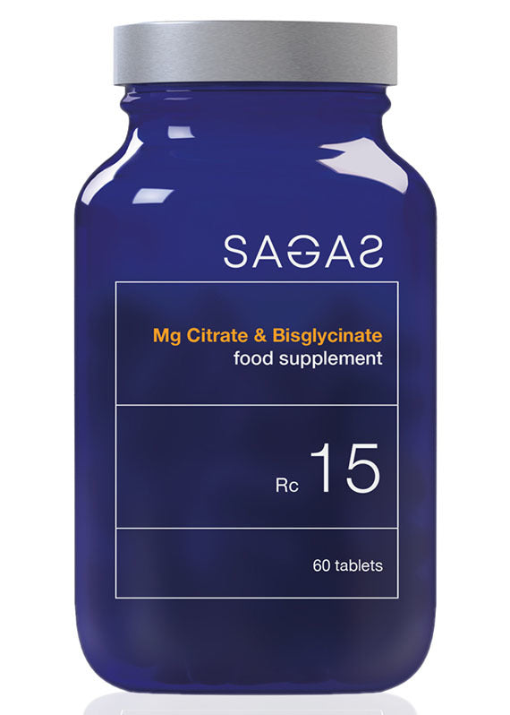 Sagas RC 15 Magnezij citrat & Bisglycinate, 60 tableta